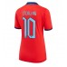 Tanie Strój piłkarski Anglia Raheem Sterling #10 Koszulka Wyjazdowej dla damskie MŚ 2022 Krótkie Rękawy